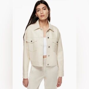 Aritzia Wilfred Gaze Leather Jacket 2XS